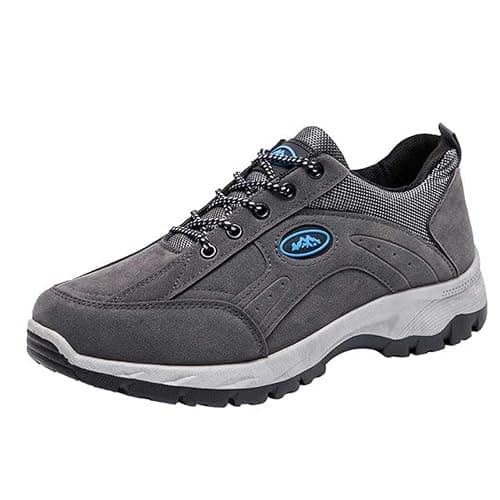 Men's Hiking Shoes Outdoor Travel Sports Shoes Lightweight Leisure Shoes Soft Comfortable Trekking Shoes Walking Shoes for Hiking Climbing Leisure Jogging Shoes, O Grey, 10 UK