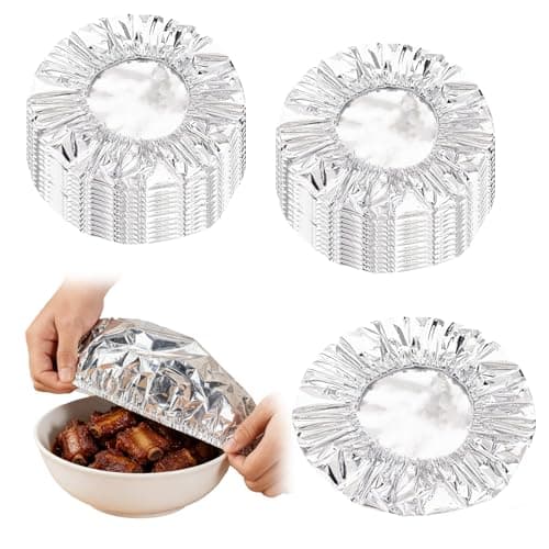 50Pcs Aluminum Foil Film Insulation Cover, Aluminum Foil Food Covers for Kitchen, Fresh Keeping Bags for Fruit, Kitchen Fresh Keeping Insulation Film, Aluminiums Foils Food Storage Covers