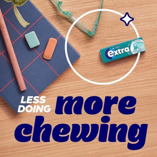 Extra Cool Breeze Flavour Sugar Free Chewing Gum Travel Multipack, 5x10 Pcs — view 3