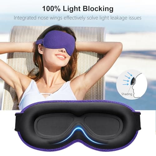 Gritin 100% Blackout Sleep Masks for Women & Men - Zero Eye Pressure Mask — view 2