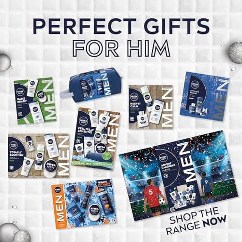 NIVEA MEN Feel Fully Sensitive Skincare Gift Set (8 Products), Includes Shower Gel, Anti-Perspirant, Face Wash, Shaving Foam, Post Shave Balm, Moisturisers, and Wash Bag — view 5