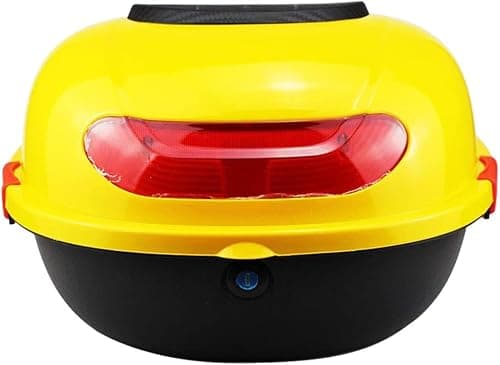 Motorcycle Trunk Travel Luggage Storage Box, Universal Hard Tail Bike Top Box,A Variety Of Colors To Choose From (Color : Dark Gold)