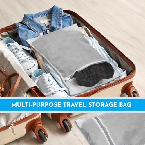 6 Pack Mesh Laundry Bags,Reusable Large Laundry Bags for Washing Machine — view 6