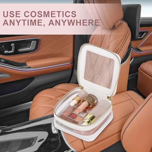 Pinkmik Small Clear Mini Makeup Bag, White, MINI-2 — view 6