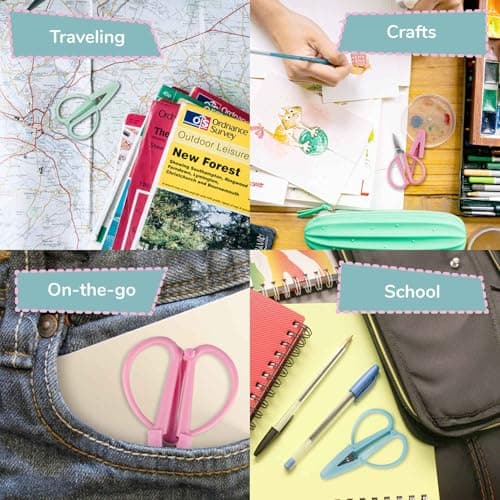 JubileeYarn Tiny Traveler Units - Portable TSA Compliant Mini Airplane Snips - Sea Pink - 1 Unit — view 6