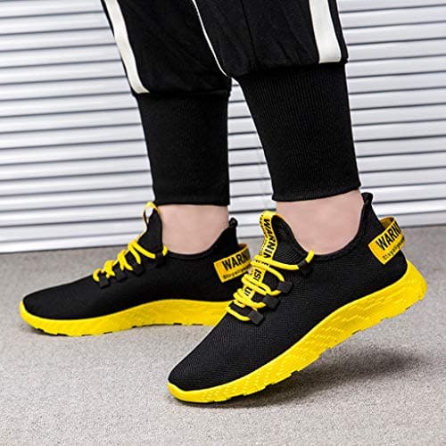 Running Shoes Mens Trainers Lightweight Outdoor Sports Shoes Athletic Gym Non Slip Soft Chunky Sole Walking Trainers Barefoot Trail Sneakers Arch Support Breathable Comfortable Unisex Wide Casual — view 4