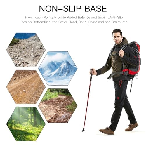 Nordic Walking Poles Rubber Steps, Pack of 4 Walking Poles, Rubber Buffers, Nordic Walking Pads, Asphalt, Quick Nordics Walking Pads, Buffer for Trekking, Asphalt, Gravel Mountains with Diameter — view 5