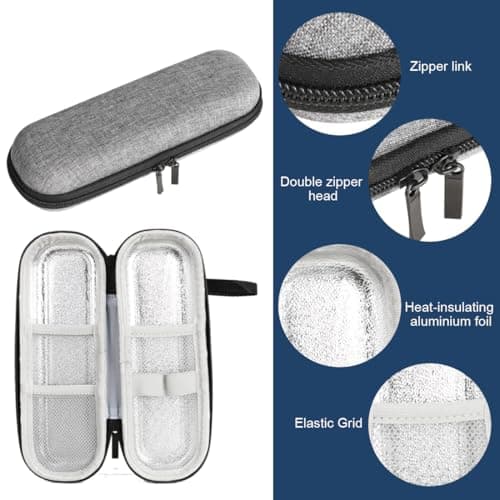 Insulin Cooler Travel Case with Reusable Gel Ice Pack Diabetic Storage Organizer Medication Cooler Portable Cool Bag Insulin Pen Case Insulated Bag — view 3