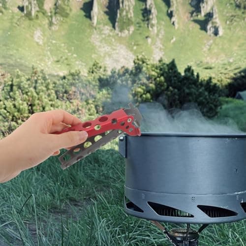 Healeved Anti Slip Camping Pot Clip Holder, Aluminum Alloy Pan Clamp — view 5