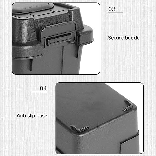 Stackable Outdoor Storage Box Camping Desktop Tissue Container Waterproof Carrying Hiking Carrier Cargo Car Trunk Organizer — view 3