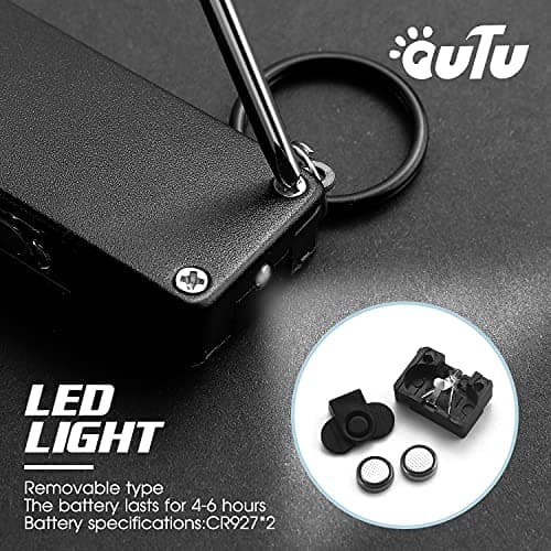 OUTU Keychain Nail Clippers Multitool, 8 in 1 EDC Utility Tool with Nail Clipper, Scissors, Tweezers, Gifts for Him Men Husband Dad Boyfriend (Black) — view 6