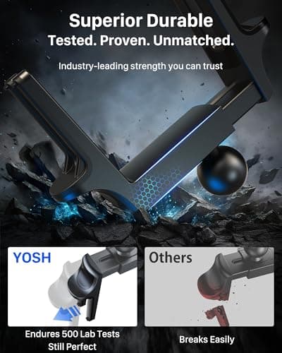 YOSH Mercedes Phone Holder for Round Air Vent, Car Phone Holder for Audi — view 3