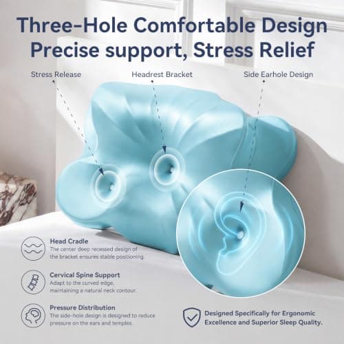 ANYNEST Neck Pillow,Memory Foam Pillows for Neck and Shoulder Pain — view 2