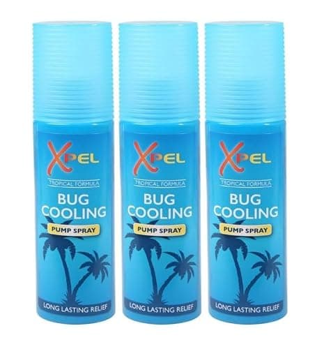 Bug Bite and Sting Relief Cooling Spray 70ml (3 Pack) - Features a Tropical Formula for Long-Lasting Relief - Exclusive AG Total Health Bundle