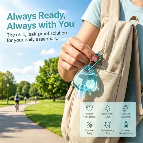 5PCS Hand Sanitiser with Clip, Hand Sanitiser Travel Size — view 5