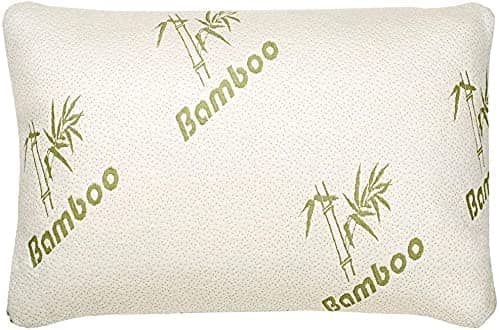 YORKSHIRE HOMEWARE Luxury Bamboo Hollowfibre Filled Pillow Orthopaedic Head Neck Back Sleep Support Adjustable Neck & Side Sleeper Jumbo Pillows (1 Pillow)