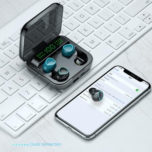 CENMEN M22 Couple Wireless Headphones Touch Digital Display Bluetooth Headphones Dual Earbuds Noise Cancelling Headphones — view 3