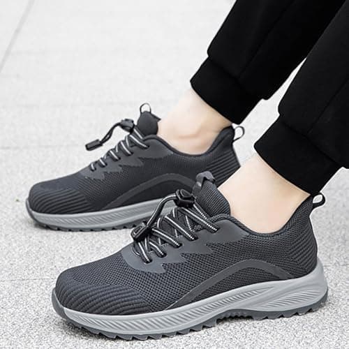 Unisex Walking Trainers Running Shoes Breathable Air Mesh Non Slip Sneakers — view 3