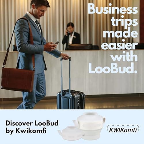 Collapsible Portable LooBud Travel Bidet, Bodna, Lota, Shatafa - 1L (White, One Size) — view 6