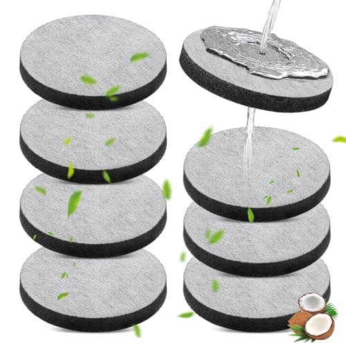 Teokantz 8-Packs Bottle Filter Discs for Brita Fill & Go Water Filter Bottles, Micro Disc Water Filter Discs Reduce PFAS Chlorine, Micro Particles, Taste-Disturbing Substances in Drinking Water