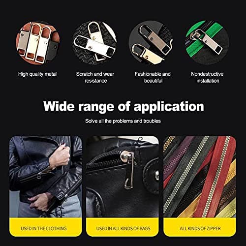 Faderr Zipper Repair Kit - 5pcs Zip Pullers, Zip Slider Pull Tab Replacement — view 6