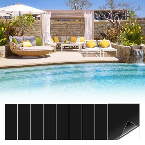 yanzunlrn 6 x Waterproof Pool Repair Patches, Strong Adhesive for Inflatable Floats and Air Mattresses, Accessories, Waterproof Swimming Pool Repair Kit — view 2