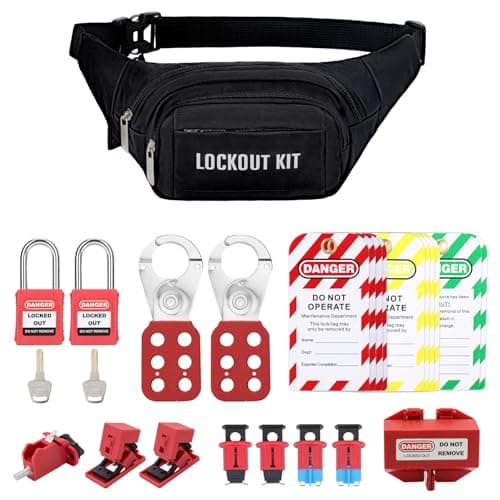 HOLULO Lockout Tagout Kit for Electricians, Circuit Breaker Lock Set