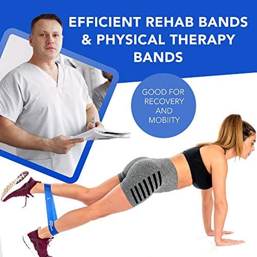 Meglio Loop Resistance Bands, Pack of 4, Latex Free, 4 Strengths — view 2