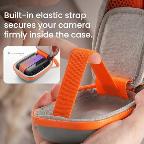 Wejinron Storage Case for DJI Osmo action 6/Osmo Nano, Carrying Case with Lanyard & Carabiner Accessories Compatible with DJI Osmo Action 6/Osmo Nano/Insta360 Go Ultra/Gopro Hero 13/12/11 (Pink) — view 5