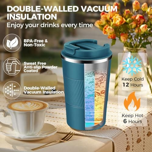 KANGSIT Travel Mug, Insulated Coffee Cup, 380ml — view 4