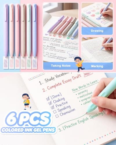 62Pcs Back to School Supplies, Filled Pencil Case Stationery Set,Begie — view 5