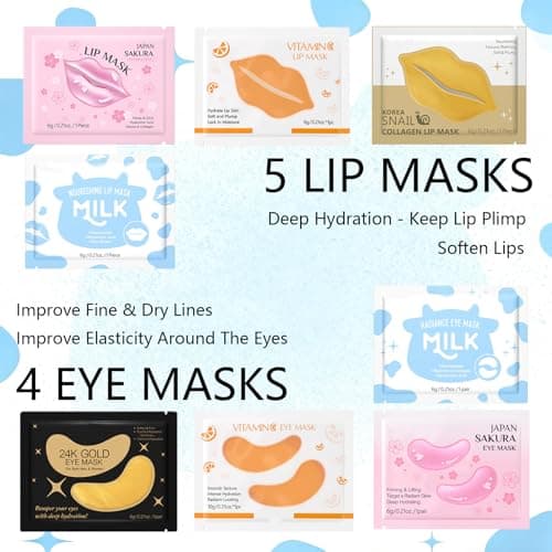 27 PCS Travel Skincare Set - Pamper Gifts for Women - Face Skincare Set with Sleeping Masks, Vitamin C Serum, Creams, Eye & Lip Masks - Beauty Sets for Teenage Girls — view 2