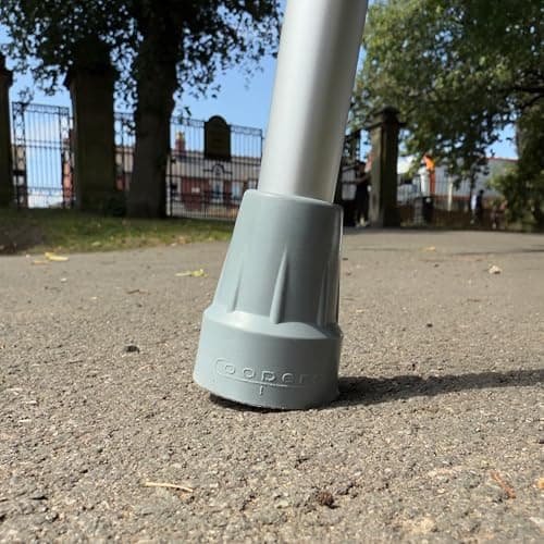 The Helping Hand Company Aluminium Walking Stick, Adjustable Height 84-109.2cm, PVC Handle, 20 Stone Capacity (Medium) — view 4