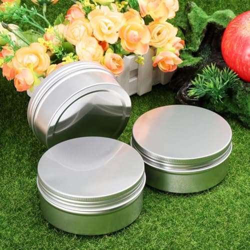 20pcs Ml Silver Aluminum Cosmetics Storage Box for Cream Travel Use — view 5