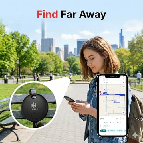 HH-Tech Smart Tracker Tag Dual (Black Pack-4) For Apple and Android Devices — view 4