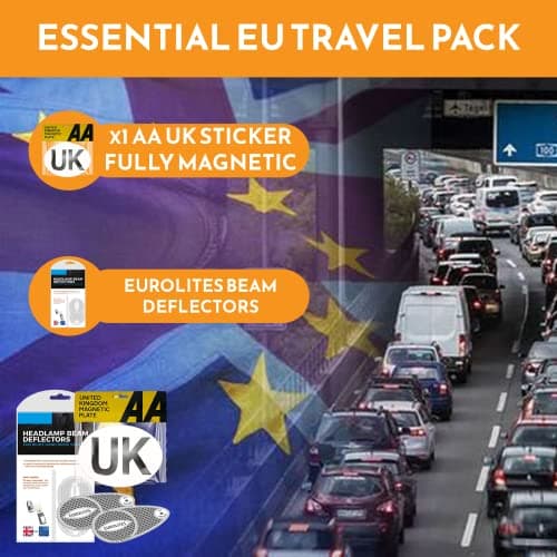 Xtremeauto Eurolites Deflectors Headlight Deflectors For Europe Beam Benders & AA Magnetic UK Sticker Plate - Headlamp Beam Deflectors For Europe - Cars, Trucks, Vehicles Caravan Travelling To Europe — view 2