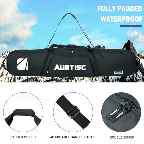 AUMTISC Snowboard Bags - Padded Ski & Snowboard Storage Travel Bag - Length 155cm — view 3