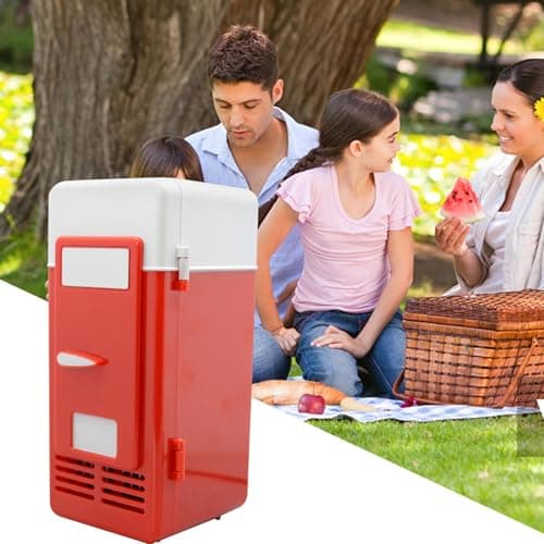 Small Fridge USB Food Storage Skin Care Supplies Mini Fridge Appliance — view 3