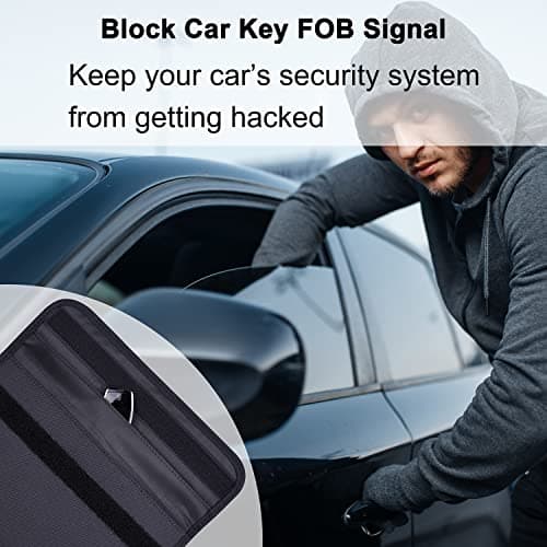 wisdompro RFID Signal Blocking Pouch, Large Faraday Bag, Water-resistant — view 5