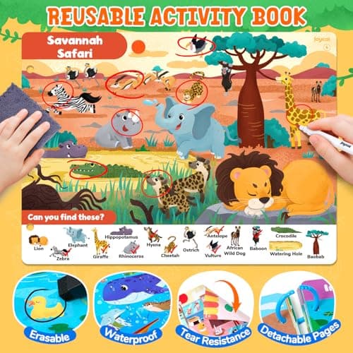 JoyCat Seek & Find Game Book Animal Preschool Learning Activity for 3-5 — view 2