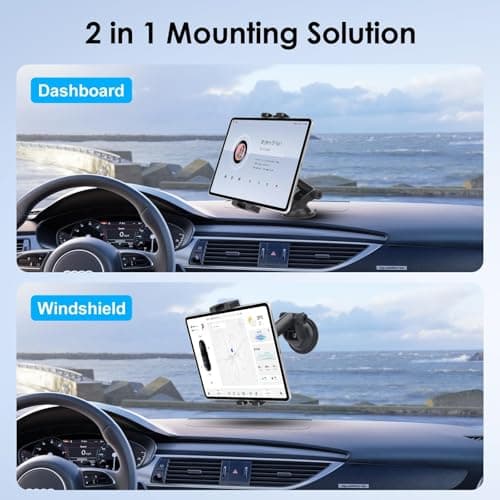 Linkstyle Car Tablet Holder, 360° Rotating Adjustable Tablet Car Mount — view 2