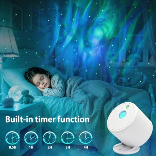 LED Star & Galaxy Projector with Remote Control, Adjustable Speed & Brightness Night Light, Aurora Lights for Adult Party Decoration — view 3