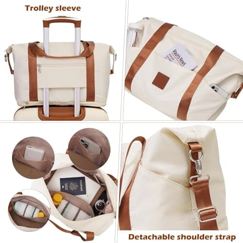 COOLIFE Suitcase Set 3 Piece, 20" Small Suitcase with Travel Bag & Wash Bag — view 4