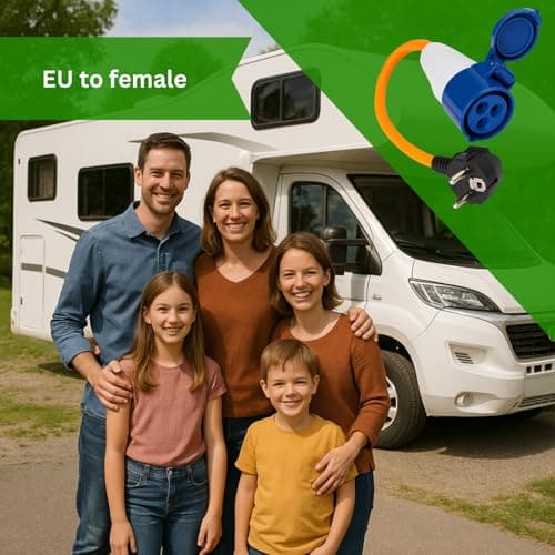 HowseHold European Hook Up Adapter 16 amp to 230v, 3 Pin to EU plug for camping Caravan Motorhome Mains to EU Plug — view 4