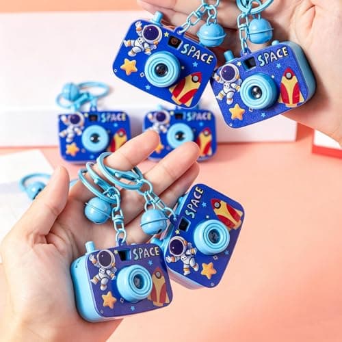Camera Projector Keychain Space Astronaut LED Projector Backpack Decor — view 4