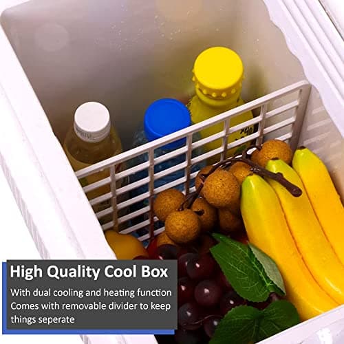 Crystals Thermoelectric 24L/26L 240V AC & 12V DC Electric Cool Box, Heating and Cooling Functions, Portable Travel Cooler Box Camping Car Mini Fridge (26L Cooler & Warmer) — view 3