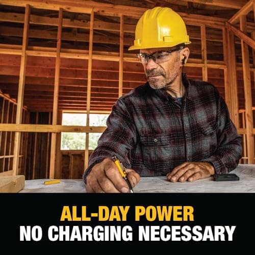 DEWALT Heavy Duty Wired Earphones with Microphone, Jobsite Earbuds Wired 3.5mm, Water-Resistant 3.5mm Earbuds with Mic, Connected Headphones for Outdoor Work — view 6