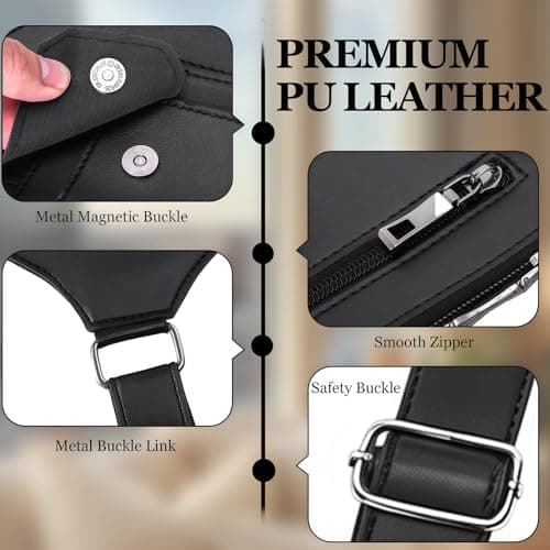 Curlady Double Shoulder Armpit Bag, Hidden Anti-Theft Underarm Strap Wallet — view 4