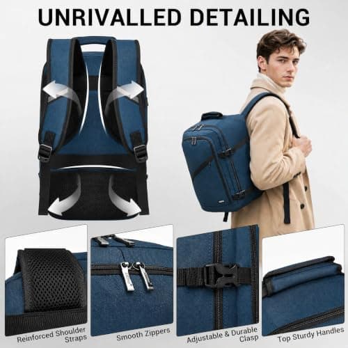Kono Cabin Bag 40x20x25 CM for Ryanair Underseat Backpack — view 5