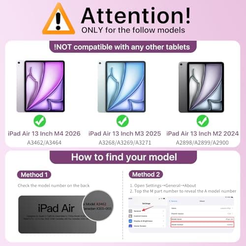 MoKo for iPad Air 13-Inch Case (M4/M3/M2) 2026/2025/2024 with Pencil Holder — view 2